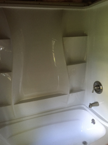 new colored clean tub