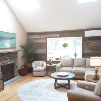 new colored furnished house